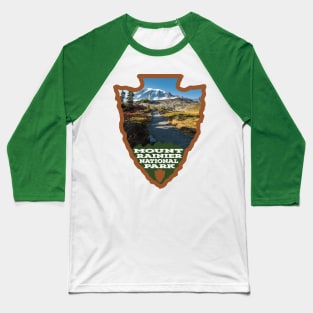 Mount Rainier National Park arrowhead Baseball T-Shirt